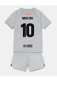 Barcelona Ansu Fati #10 Babytruitje 3e tenue Kind 2022-23 Korte Mouw (+ Korte broeken)